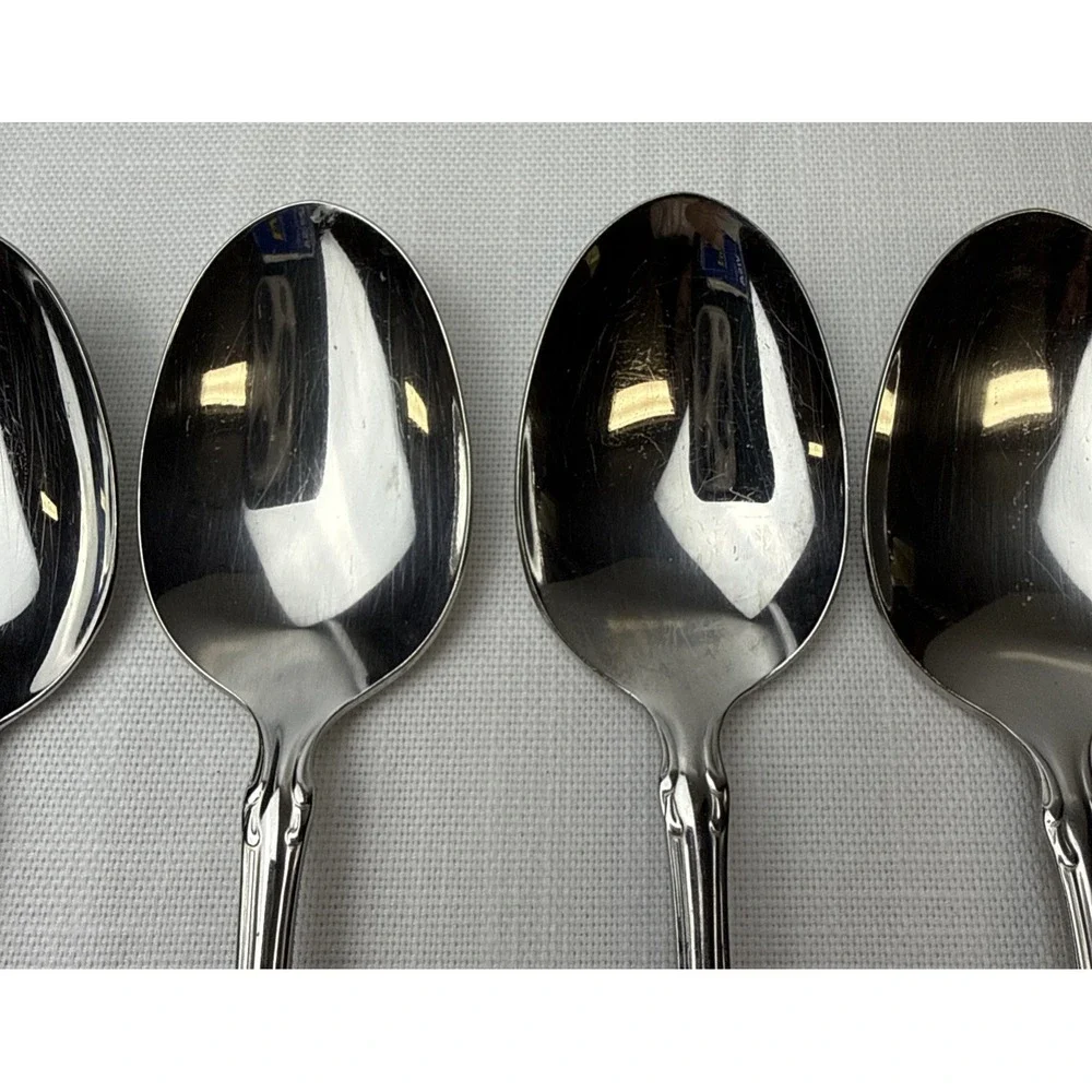 Oneida‎ Plantation Soup Spoons X9 Stainless Steel Community Flatware